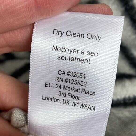 Anthropologie Dolan Striped Moto Jacket Zipper Black White Size XS Minimalist - Picture 11 of 12